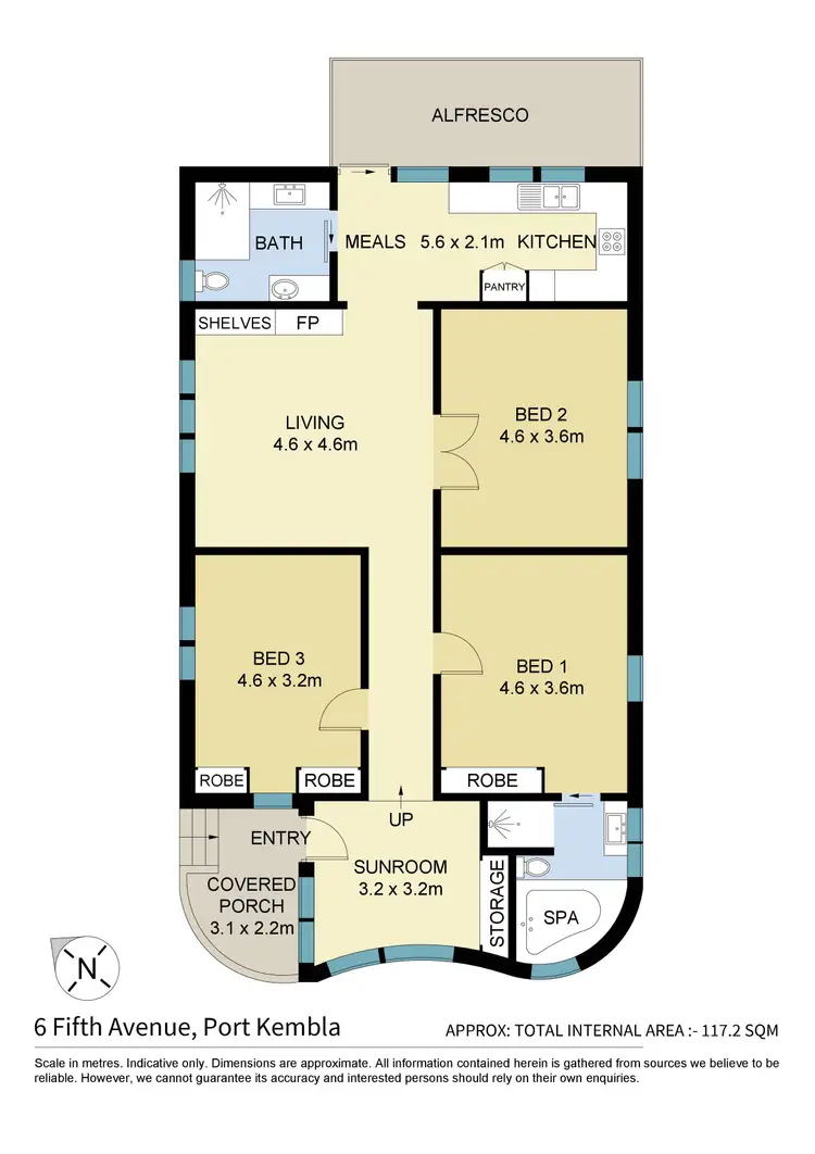 Floorplan of Homely house listing, 6 Fifth Avenue, Port Kembla NSW 2505