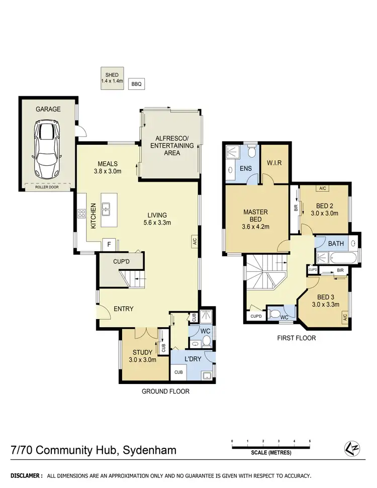 Floorplan of Homely townhouse listing, 7/70 Community Hub, Sydenham VIC 3037
