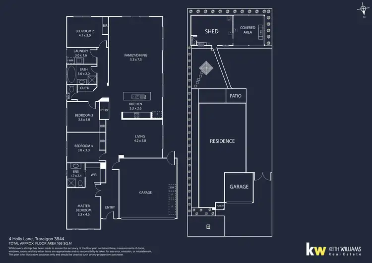 Floorplan of Homely house listing, 4 Holly Lane, Traralgon VIC 3844
