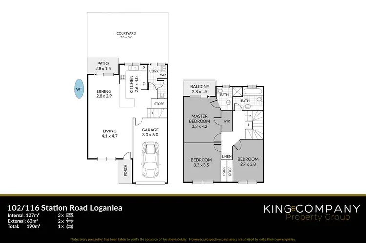 Floorplan of Homely townhouse listing, 102/116-136 Station Road, Loganlea QLD 4131