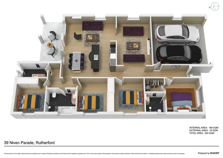 Floorplan of Homely house listing, 39 Niven Parade, Rutherford NSW 2320