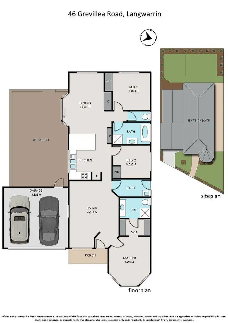 Floorplan of Homely house listing, 46 Grevillea Road, Langwarrin VIC 3910