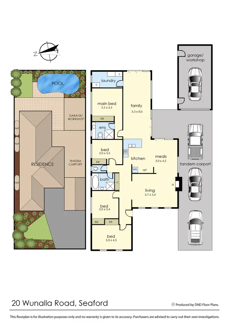 Floorplan of Homely house listing, 20 Wunalla Road, Seaford VIC 3198