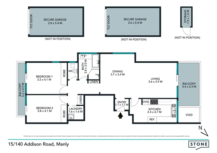 Floorplan of Homely apartment listing, 15/140 Addison Road, Manly NSW 2095