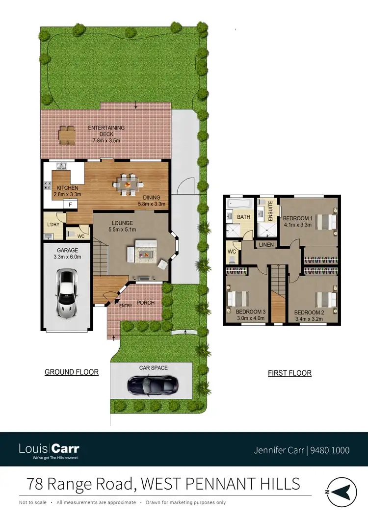 Floorplan of Homely semi-detached listing, 78 Range Road, West Pennant Hills NSW 2125