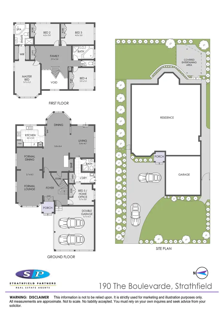 Floorplan of Homely house listing, 190 The Boulevarde, Strathfield NSW 2135