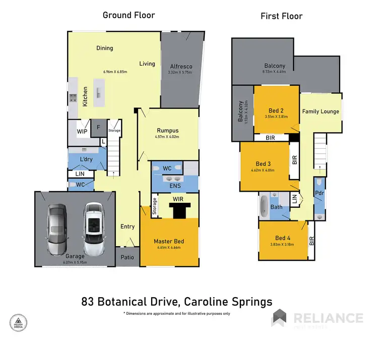 Floorplan of Homely house listing, 83 Botanical Drive, Caroline Springs VIC 3023