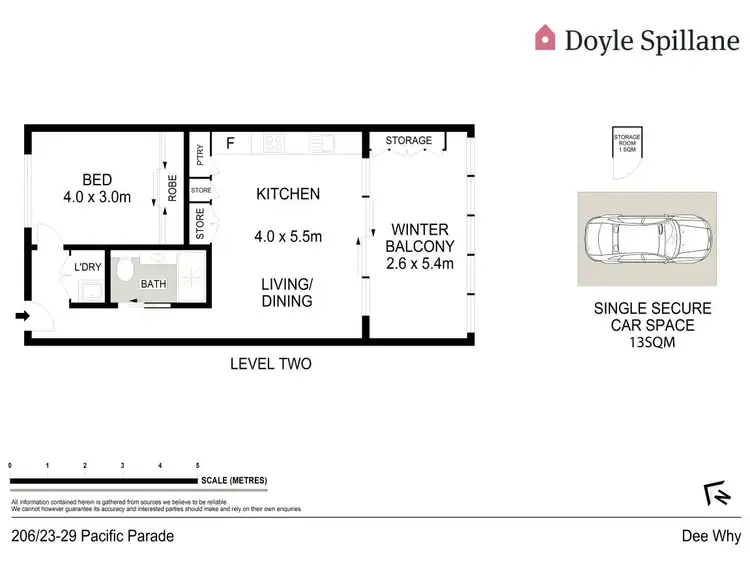 Floorplan of Homely apartment listing, 206/23-29 Pacific Parade, Dee Why NSW 2099