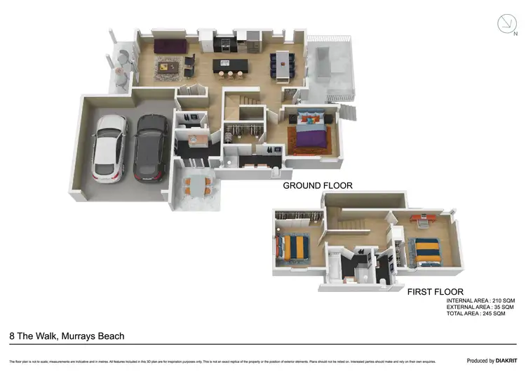 Floorplan of Homely house listing, 8 The Walk, Murrays Beach NSW 2281
