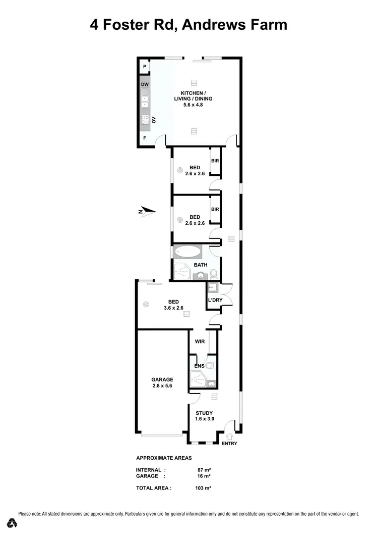 Floorplan of Homely house listing, 4 Foster Road, Andrews Farm SA 5114