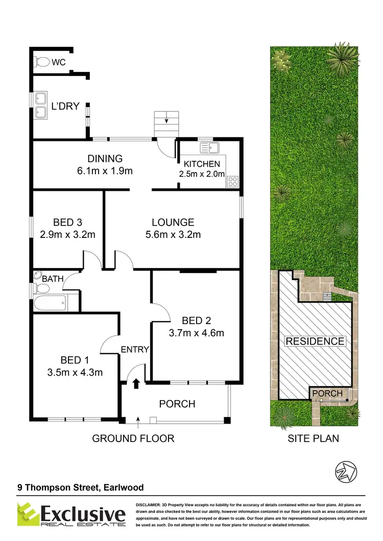 Floorplan of Homely house listing, 9 Thompson Street, Earlwood NSW 2206