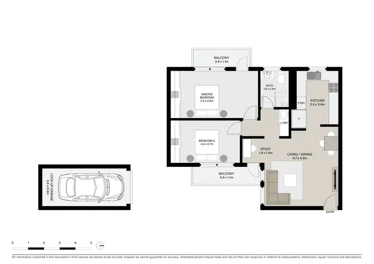 Floorplan of Homely apartment listing, 24/23 Queens Road, Brighton-Le-Sands NSW 2216
