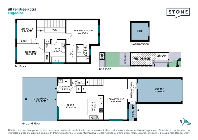 Floorplan of Homely semi-detached listing, 8B Ferntree Road, Engadine NSW 2233