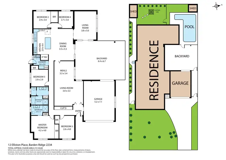 Floorplan of Homely house listing, 12 Elliston Place, Barden Ridge NSW 2234