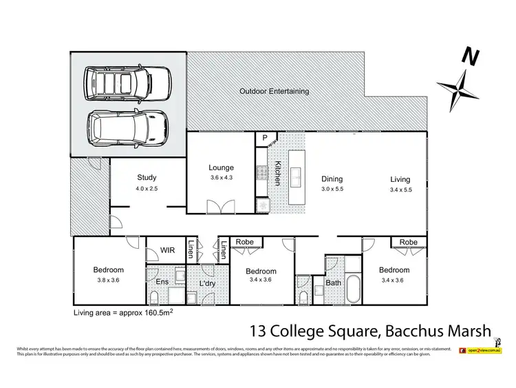 Floorplan of Homely house listing, 13 College Square, Bacchus Marsh VIC 3340