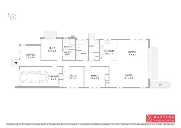 Floorplan of Homely semi-detached listing, 1/82 Dixon Drive, Holder ACT 2611