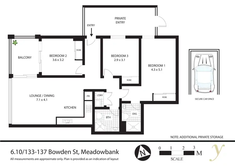 Floorplan of Homely apartment listing, 133 Bowden Street, Meadowbank NSW 2114