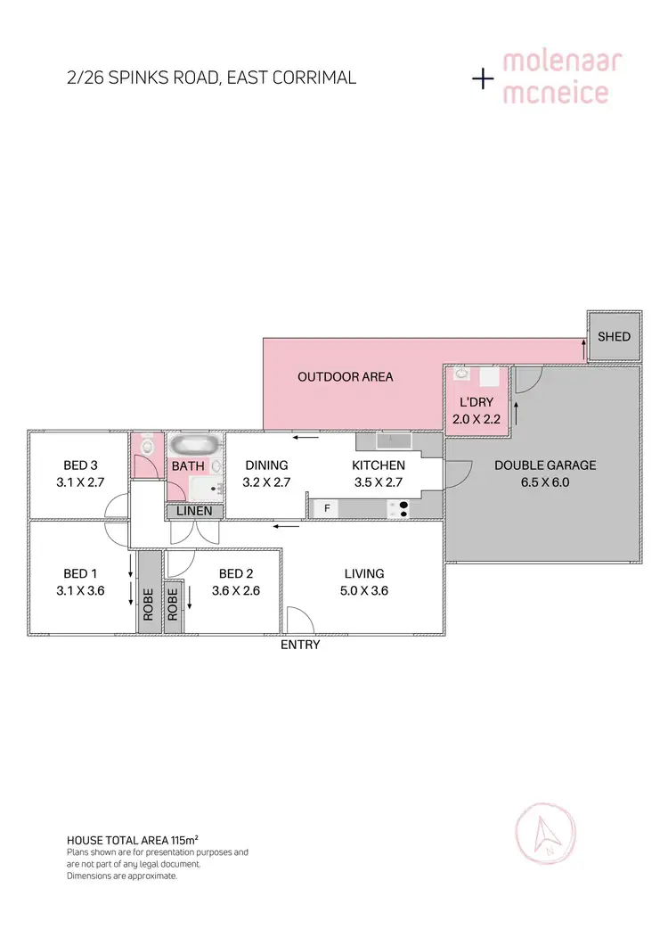 Floorplan of Homely villa listing, 2/26 Spinks Road, East Corrimal NSW 2518
