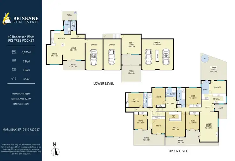 Floorplan of Homely house listing, 40 Robertson Place, Fig Tree Pocket QLD 4069
