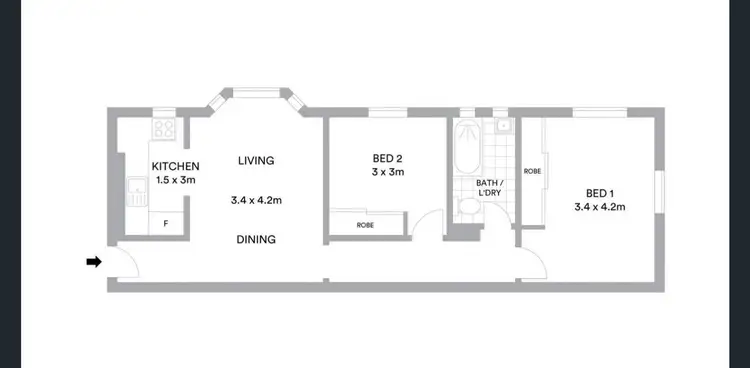 Floorplan of Homely apartment listing, 11/159 Glenayr Avenue, Bondi Beach NSW 2026