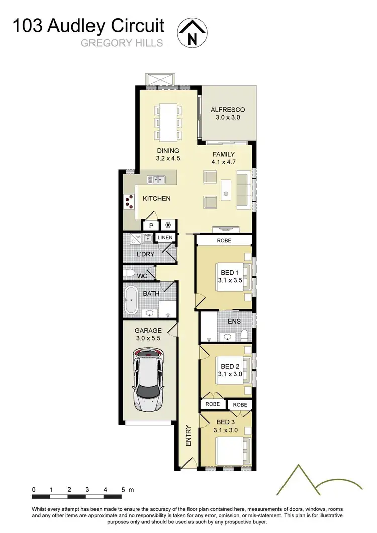 Floorplan of Homely house listing, 103 Audley Circuit, Gregory Hills NSW 2557