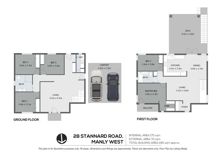 Floorplan of Homely house listing, 28 Stannard Road, Manly West QLD 4179