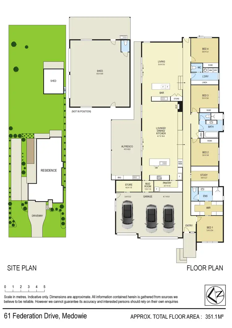 Floorplan of Homely house listing, 61 Federation Drive, Medowie NSW 2318
