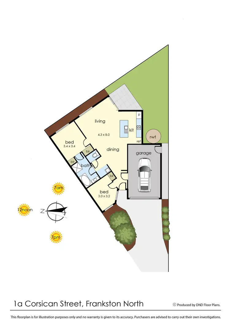 Floorplan of Homely unit listing, 1A Corsican Street, Frankston North VIC 3200