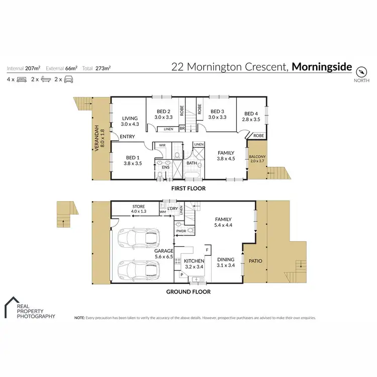 Floorplan of Homely house listing, 22 Mornington Crescent, Morningside QLD 4170