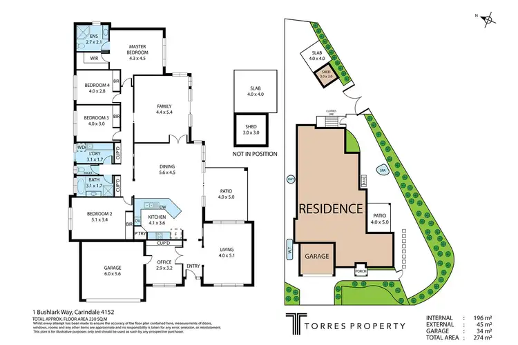 Floorplan of Homely house listing, 1 Bushlark Way, Carindale QLD 4152