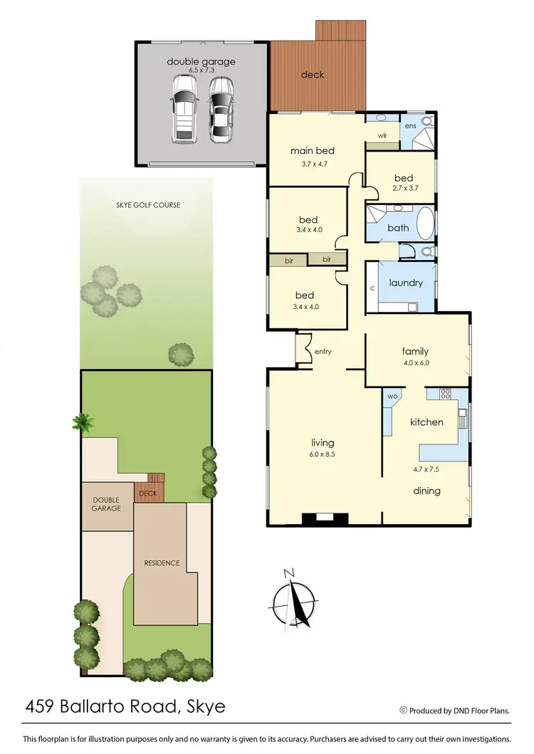 Floorplan of Homely house listing, 459 Ballarto Road, Skye VIC 3977