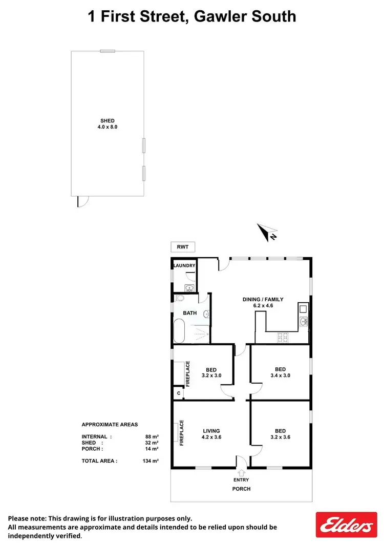 Floorplan of Homely house listing, 1 First Street, Gawler South SA 5118