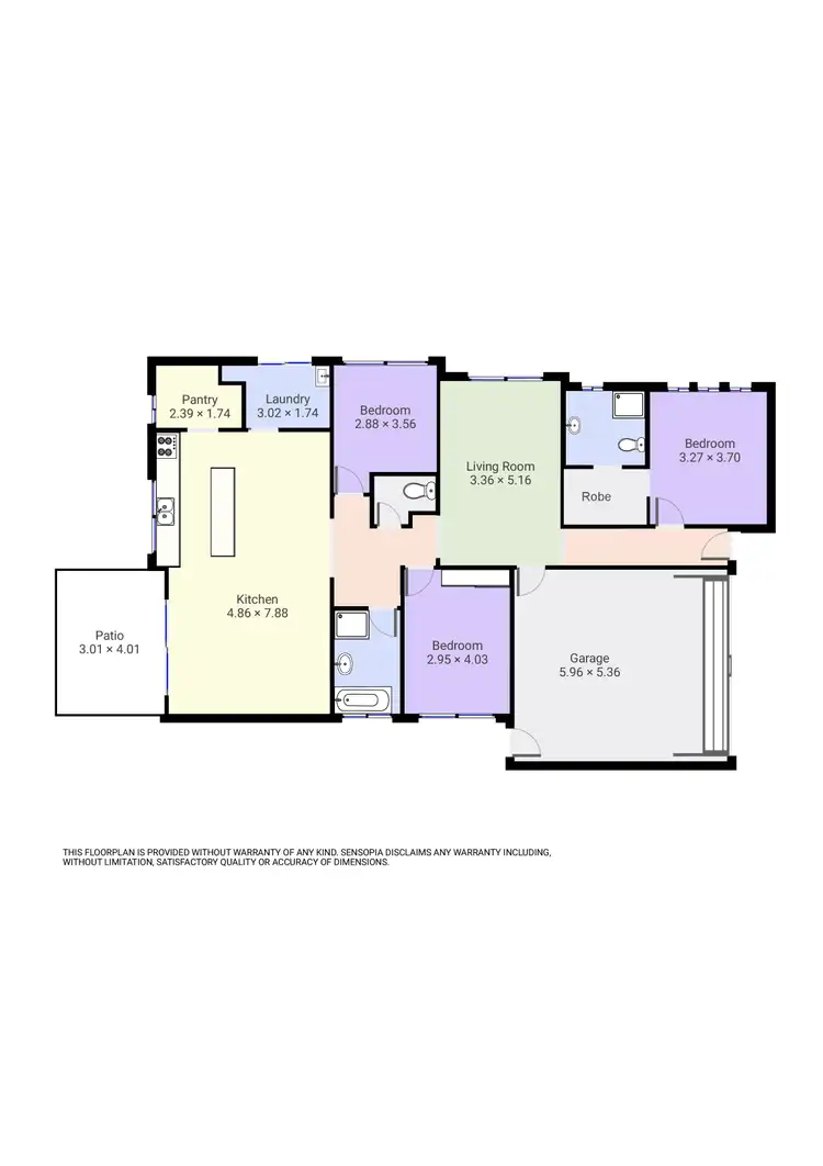 Floorplan of Homely house listing, 44 Derwent Way, Wodonga VIC 3690
