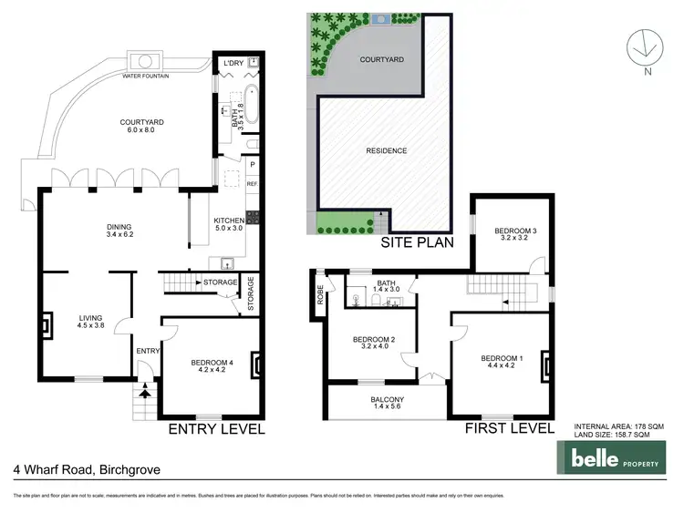 Floorplan of Homely house listing, 4 Wharf Road, Birchgrove NSW 2041