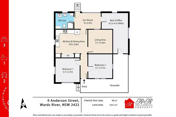 Floorplan of Homely house listing, 9 Anderson Street, Wards River NSW 2422