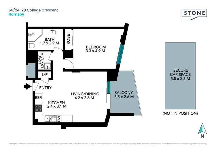 Floorplan of Homely apartment listing, 56/24-28 College Crescent, Hornsby NSW 2077