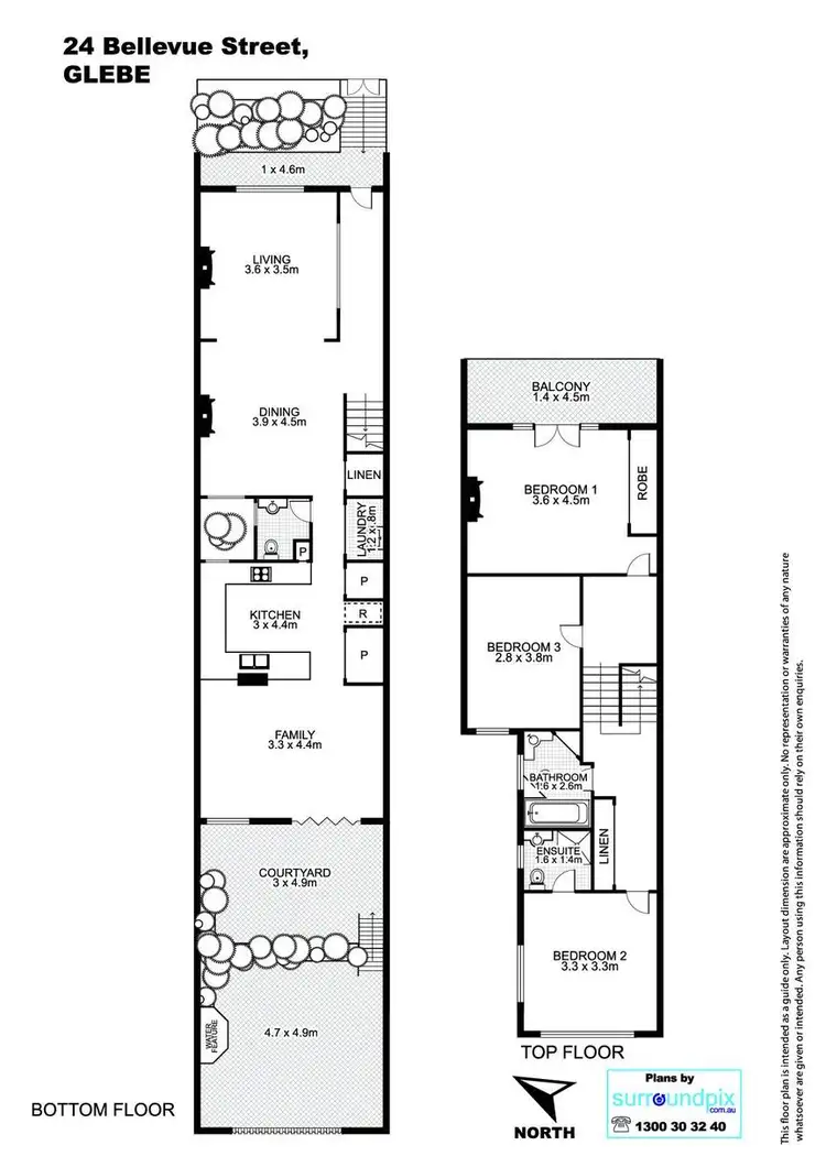 Floorplan of Homely house listing, 24 Bellevue Street, Glebe NSW 2037