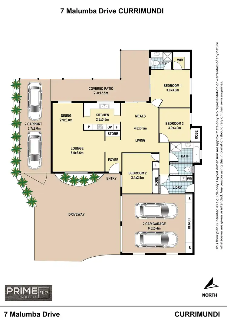 Floorplan of Homely house listing, 7 Malumba Drive, Currimundi QLD 4551