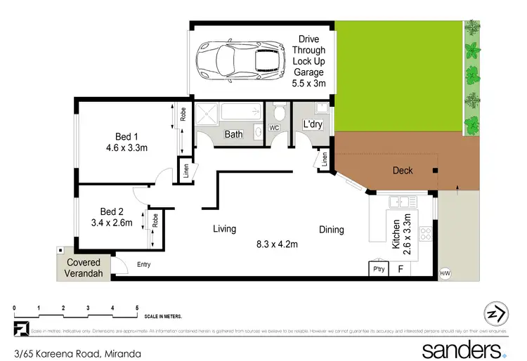Floorplan of Homely villa listing, 3/65 Kareena Road, Miranda NSW 2228
