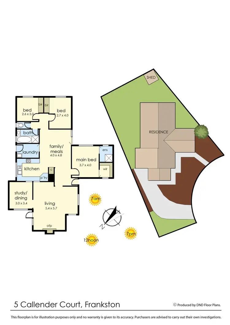 Floorplan of Homely house listing, 5 Callender Court, Frankston VIC 3199