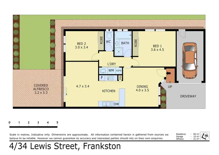 Floorplan of Homely unit listing, 4/34 Lewis Street, Frankston VIC 3199