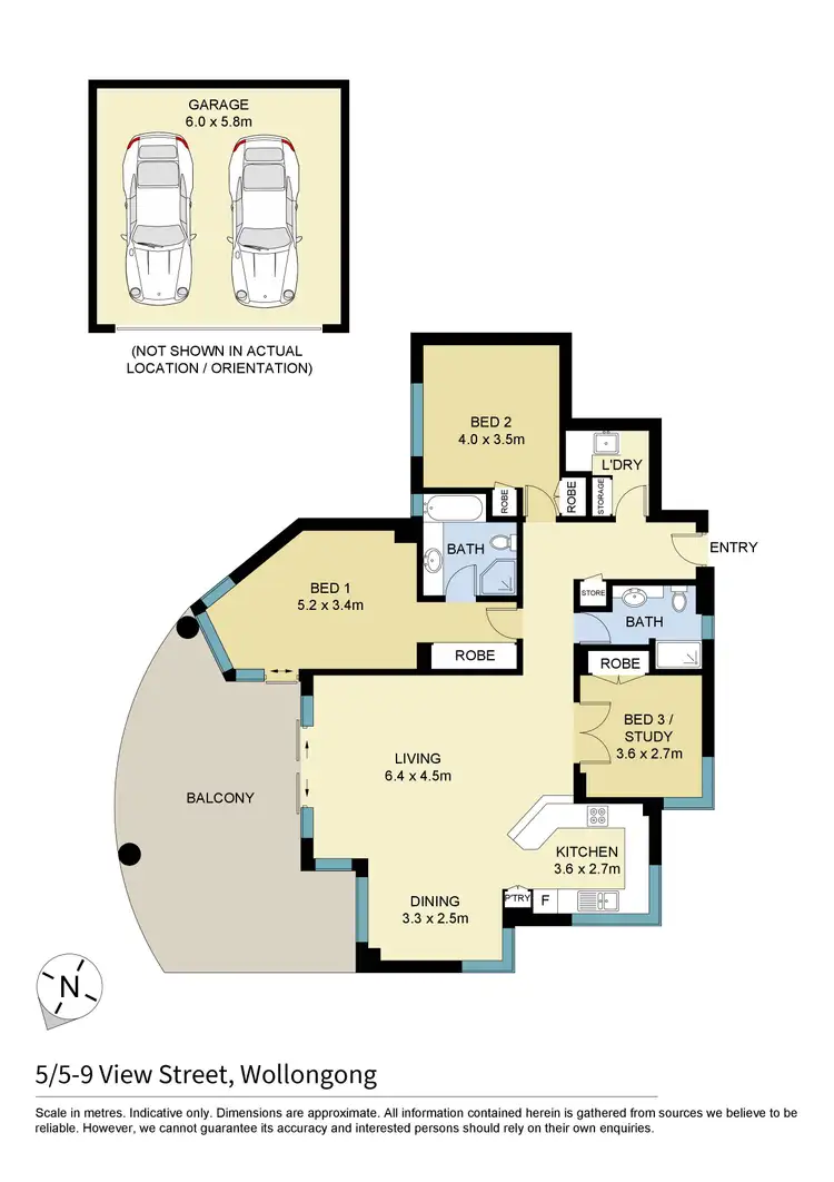 Floorplan of Homely apartment listing, 5/5-9 View Street, Wollongong NSW 2500