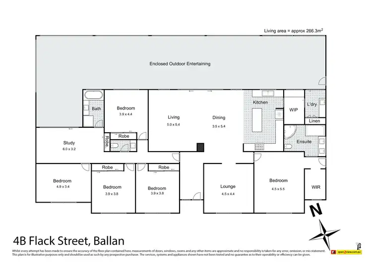 Floorplan of Homely house listing, 4b Flack Street, Ballan VIC 3342