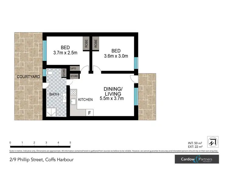 Floorplan of Homely villa listing, 2/9 Phillip Street, Coffs Harbour NSW 2450