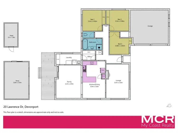 Floorplan of Homely house listing, 20 Lawrence Drive, Devonport TAS 7310