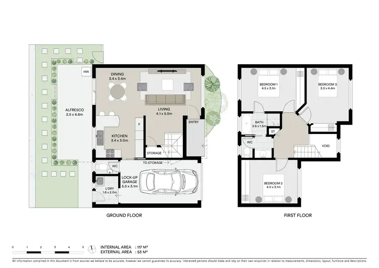 Floorplan of Homely townhouse listing, 2/28 Burns Road, Ourimbah NSW 2258