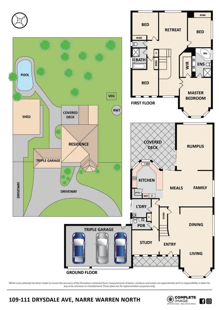 Floorplan of Homely house listing, 109-111 Drysdale Avenue, Narre Warren North VIC 3804