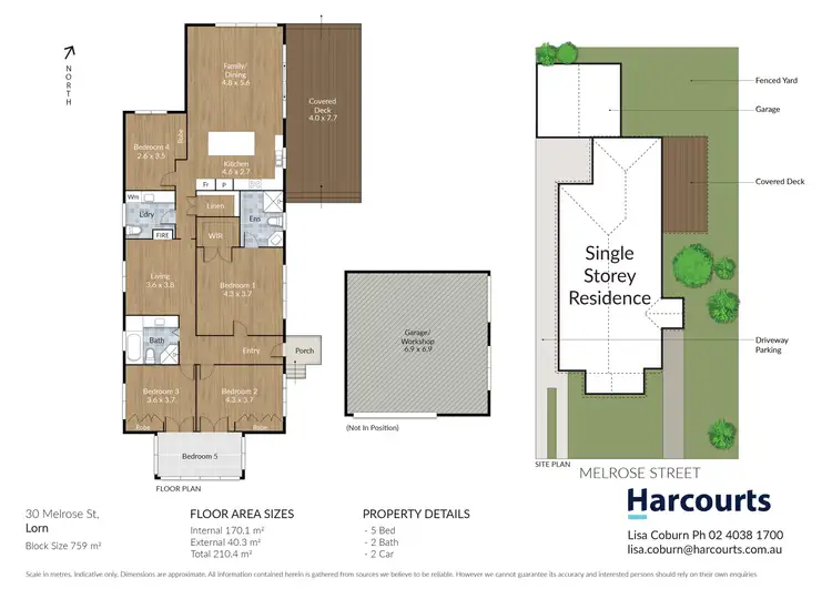 Floorplan of Homely house listing, 30 Melrose Street, Lorn NSW 2320