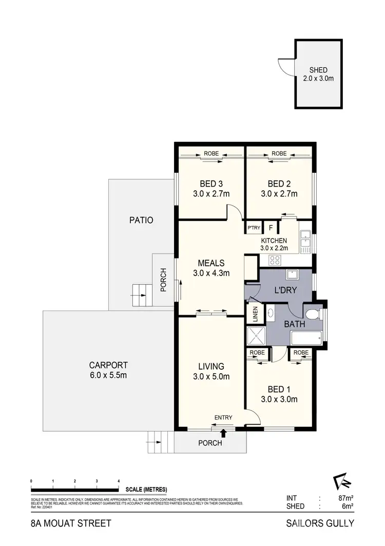 Floorplan of Homely house listing, 8a Mouat Street, Sailors Gully VIC 3556