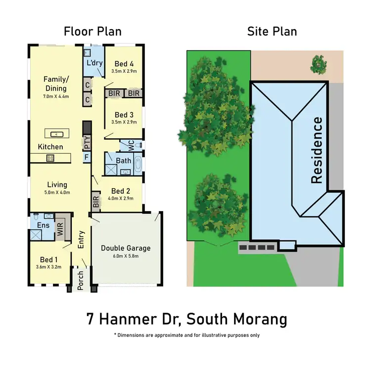 Floorplan of Homely house listing, 7 Hanmer Drive, South Morang VIC 3752